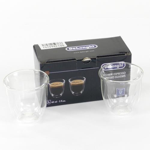 Delonghi ECAM35025SB Fully Automatic Espresso Machine Espresso Glasses (60Ml 2X)